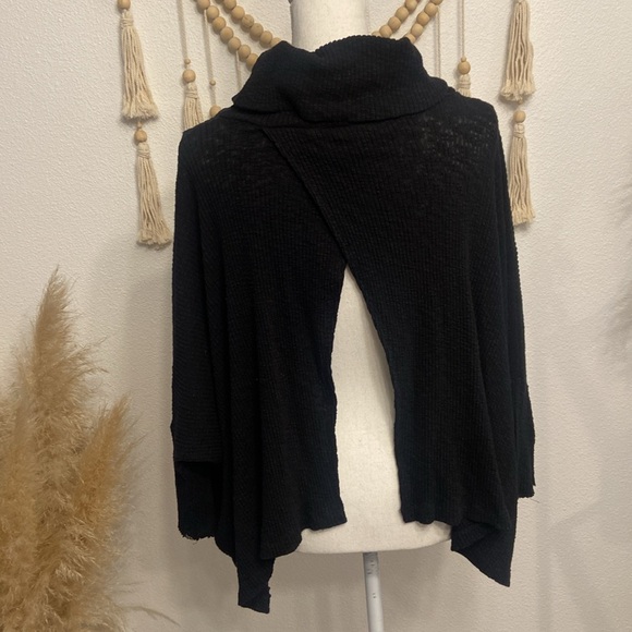 free people beach world traveler turtleneck pull over sweater dolman 3/4 sleeve - Picture 14 of 16